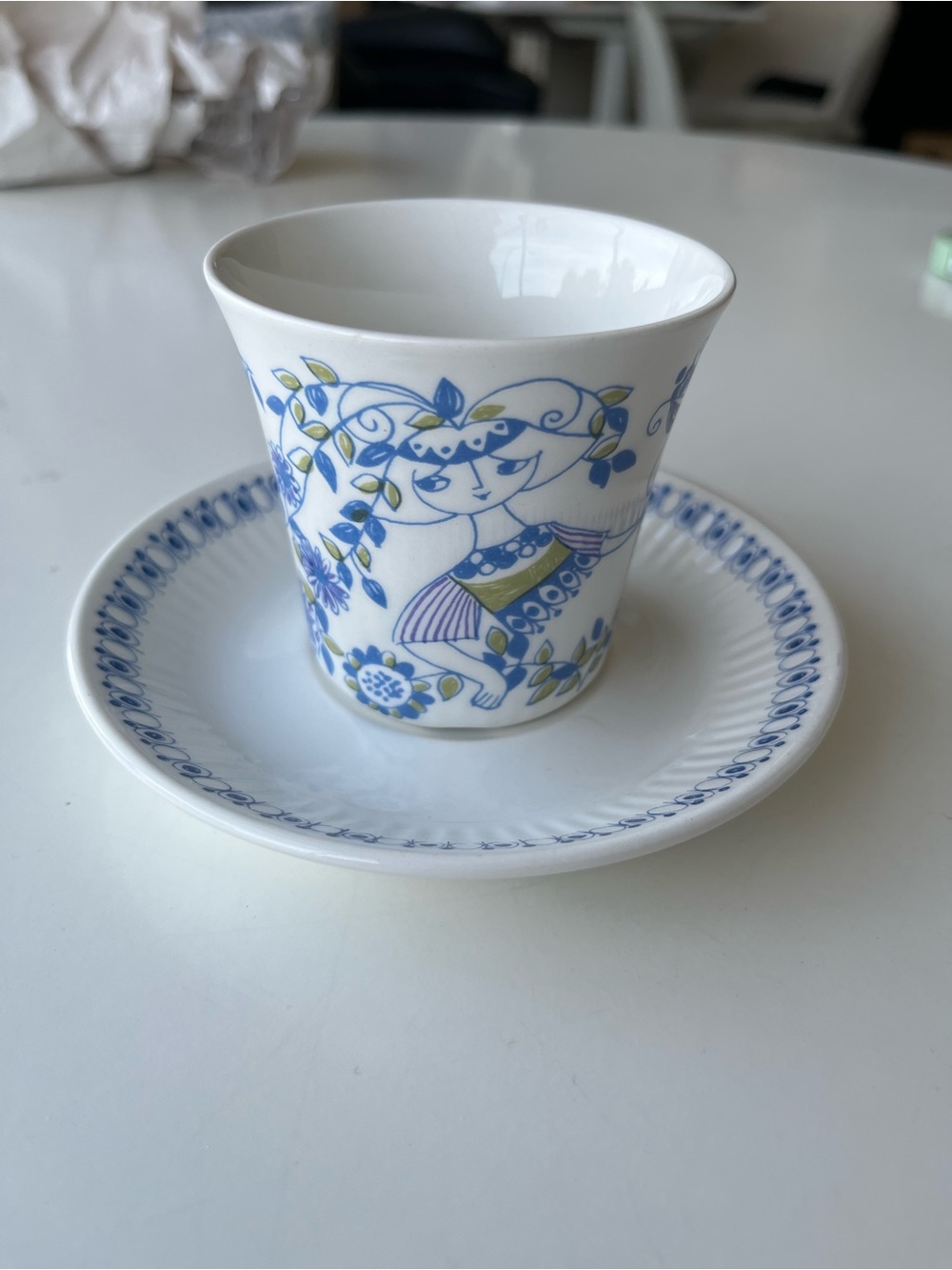 Figgjo Fling Norway Lotte Turi Cup and saucer set (2 each)
